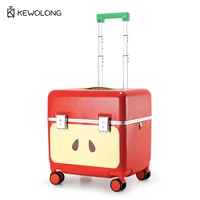 Red Apple Print 20 Inch Aluminum Frame Carry On Luggage, Lightweight Hardside Spinner Suitcase with Lock for Travel – view 1