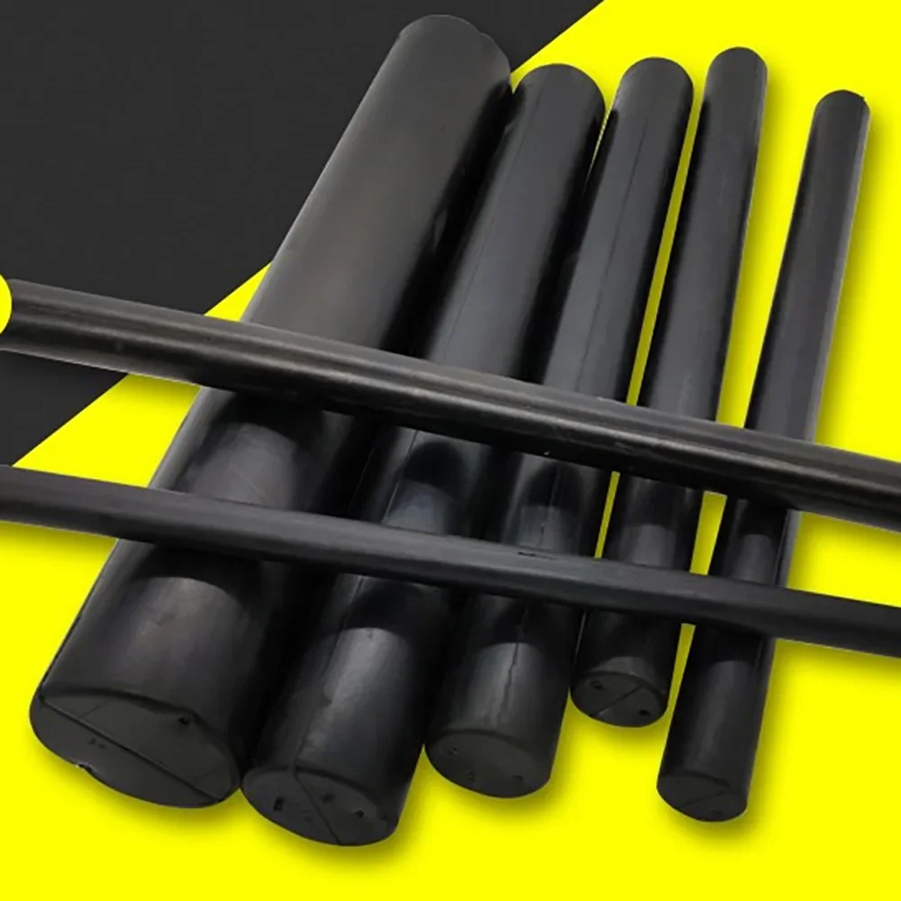 Dia 21,25,30,35,40mm Black Natural Rubber Bar Cylindrical Solid Round Rods Highly Elastic NBR Oil Resistant Bars Length 500mm
