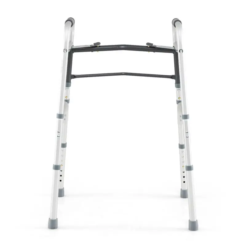 2-Button Folding Walker Lightweight with 7-Level Adjustable Height