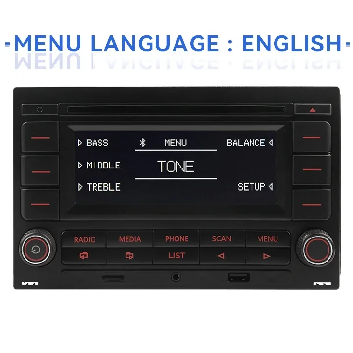 2026 مشغل أقراص مضغوطة للسيارات USB AUX USB MP3 بلوتوث AM FM راديو السيارة لشركة فولكس فاجن جولف جيتا MK4 باسات B5 بولو #6