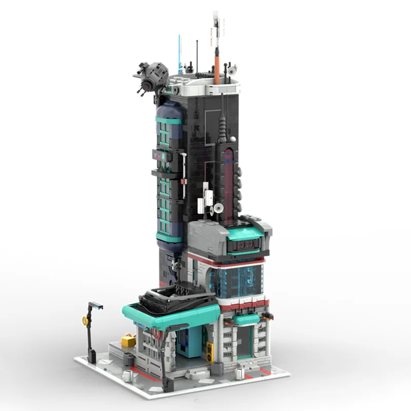 Popularny Model Budynku Moc Klocki Konstrukcyjne Unikalny Model Architektury Miasta Technologia Budowlana Modułowe Klocki Zabawka DIY Prezent na Święta