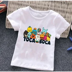 Life World T-shirt Hot Sale Summer Guys Girls Children's Print Short-Sleeved Toca Boca Children Cartoon Animation Game Clothing