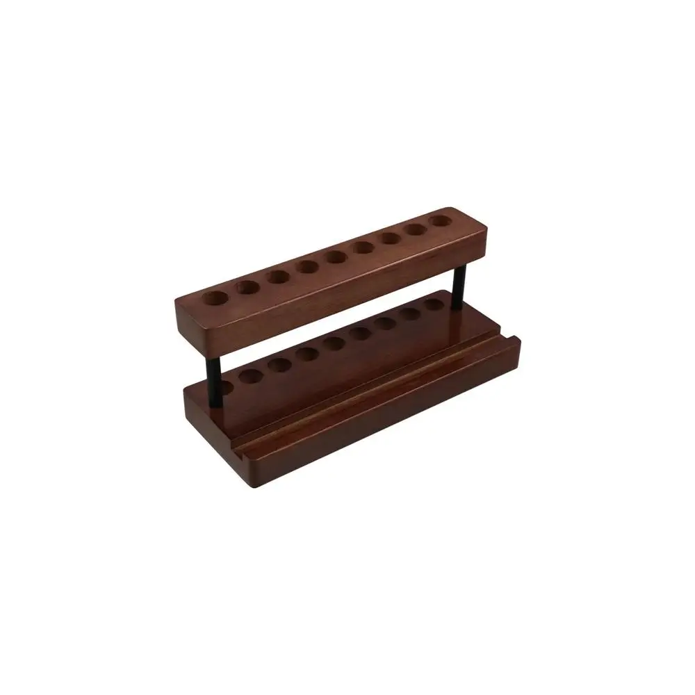 

9/15 Slots Walnut Pens Holder Multifunction Phone Stand Toothbrush Holder Saving Space Creative Brush Display Case