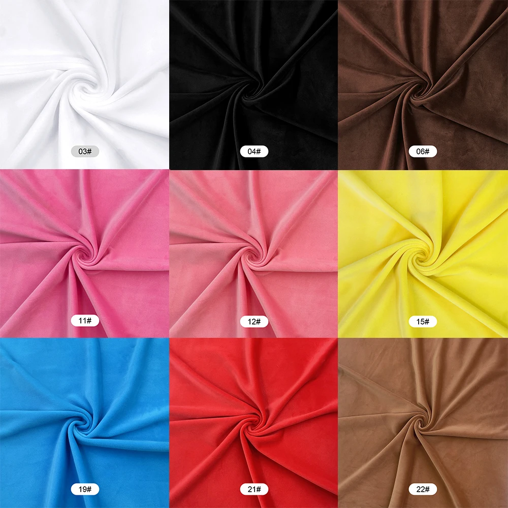 40 Farben 50x50cm Stretch Mochi Glatter Minky Stoff Hopen 95 % Polyester 5 % Spandex Stretch 4-seitiger Plüschstoff für DIY-Nähspielzeug – Detail 5