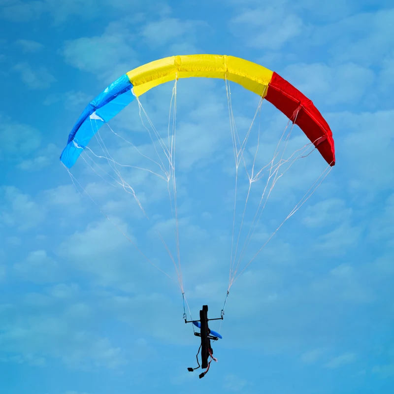 1Set 1020 Brushed Motor Wingspan 81cm Paraglider PNP kit w 20D Nylon Umbrella Cloth Indoor Paramotor Flying Electric Equipment