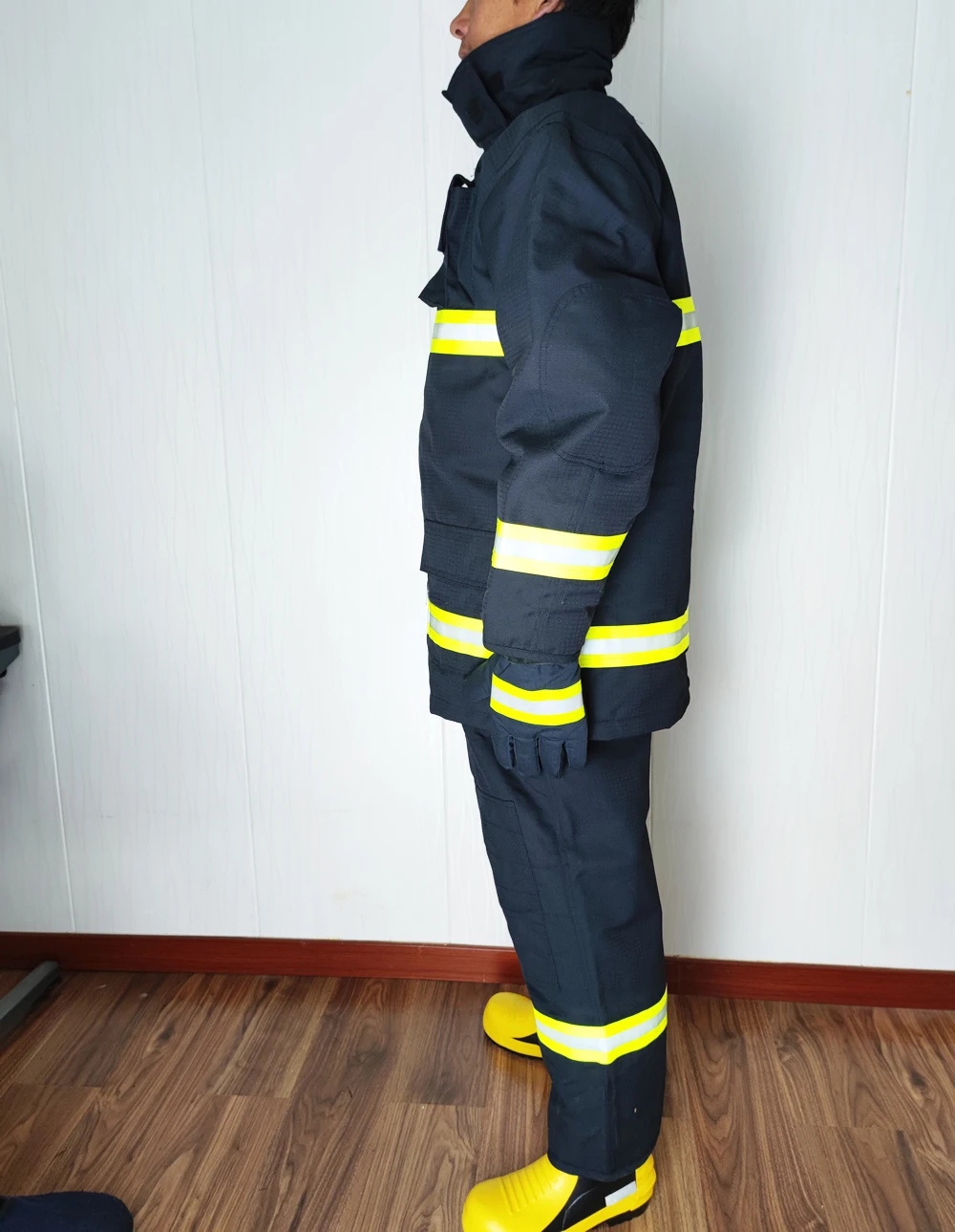 Europe Standard CE  4 Layers Aramid IIIA  Blue Firefighter Protective Fire Proximity Suitfire Firefighter Suit For Fireman