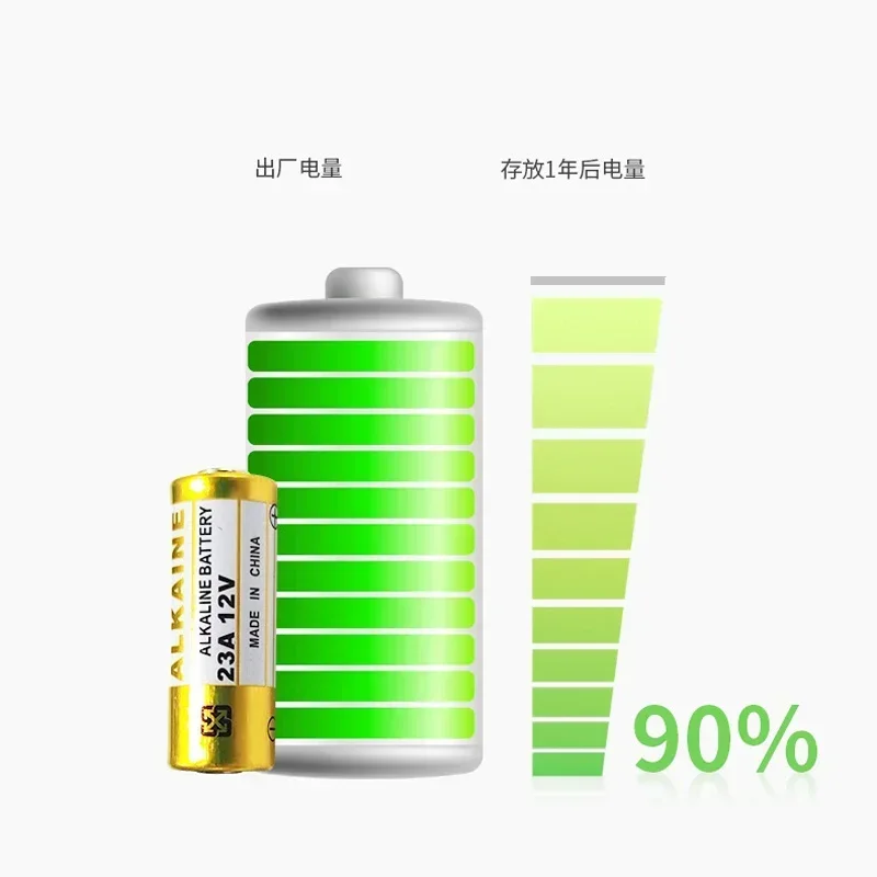 10 SZTUK 12V baterii alkalicznej A23 23A 23GA A23S E23A EL12 MN21 MS21 V23GA L1028 GP23A LRV08 do zdalnego sterowania dzwonkiem do drzwi suchych