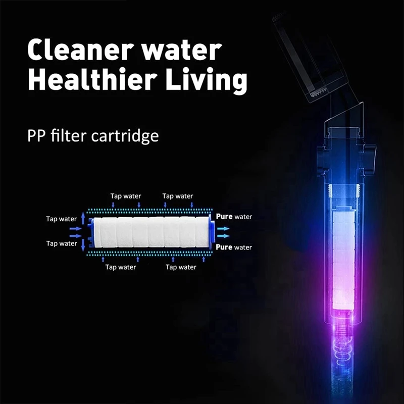 ターボファンシャワーヘッドフィルター、ハンドヘルドシャワーヘッド、高圧、プロペラ駆動、30個