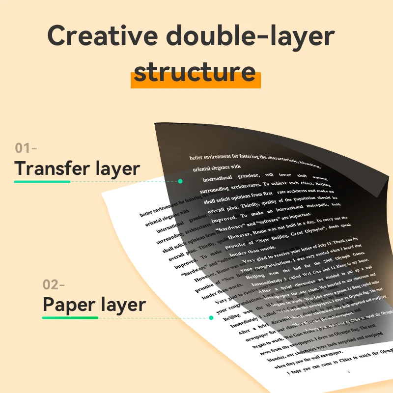 PeriPage A4 Thermal PDF Paper for A40 Printer Quick Dry Keep Long Time 10 Years Storage Continuous Papers Roll Folded Thermal