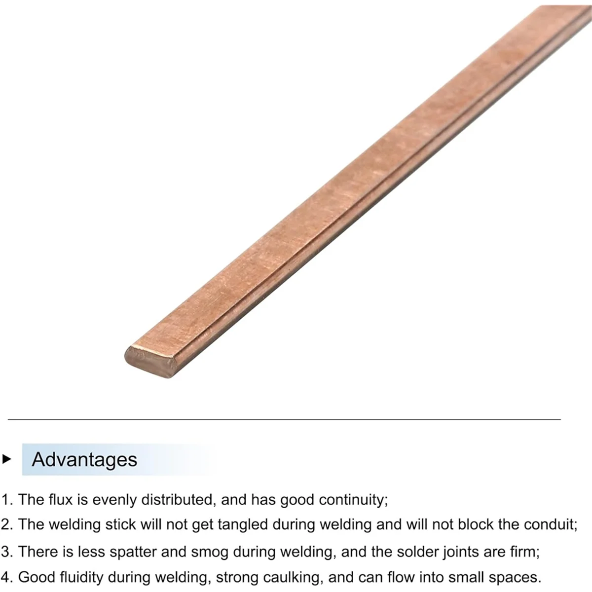 

AA25 12Pcs Copper Brazing Rods, Low Temperature Welding Stick for Copper Repair, Hvac Refrigerator 25cm