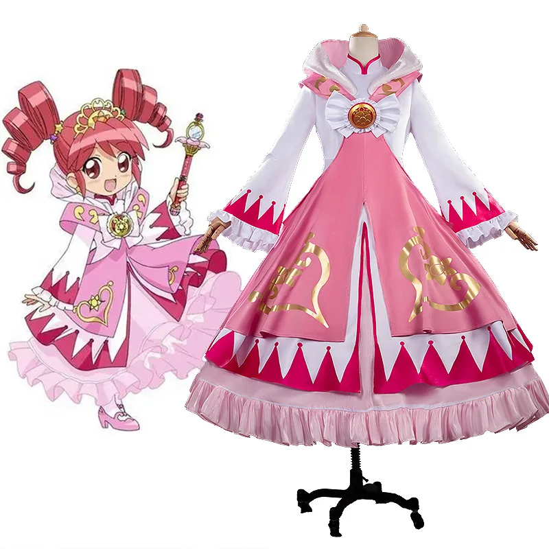 Twin Princesses of the Wonder Planet Fine and Rein Cosplay Costume Shoujo Magical Girl Cute Dress Custom Size