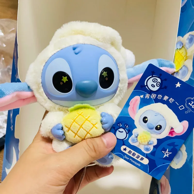 

Лидер продаж, серия Stitch Eat Some Thing Before Sleep, слепая коробка, милая кукла, подвеска, загадочная коробка, пушистая кукла, фестиваль, подарок-сюрприз