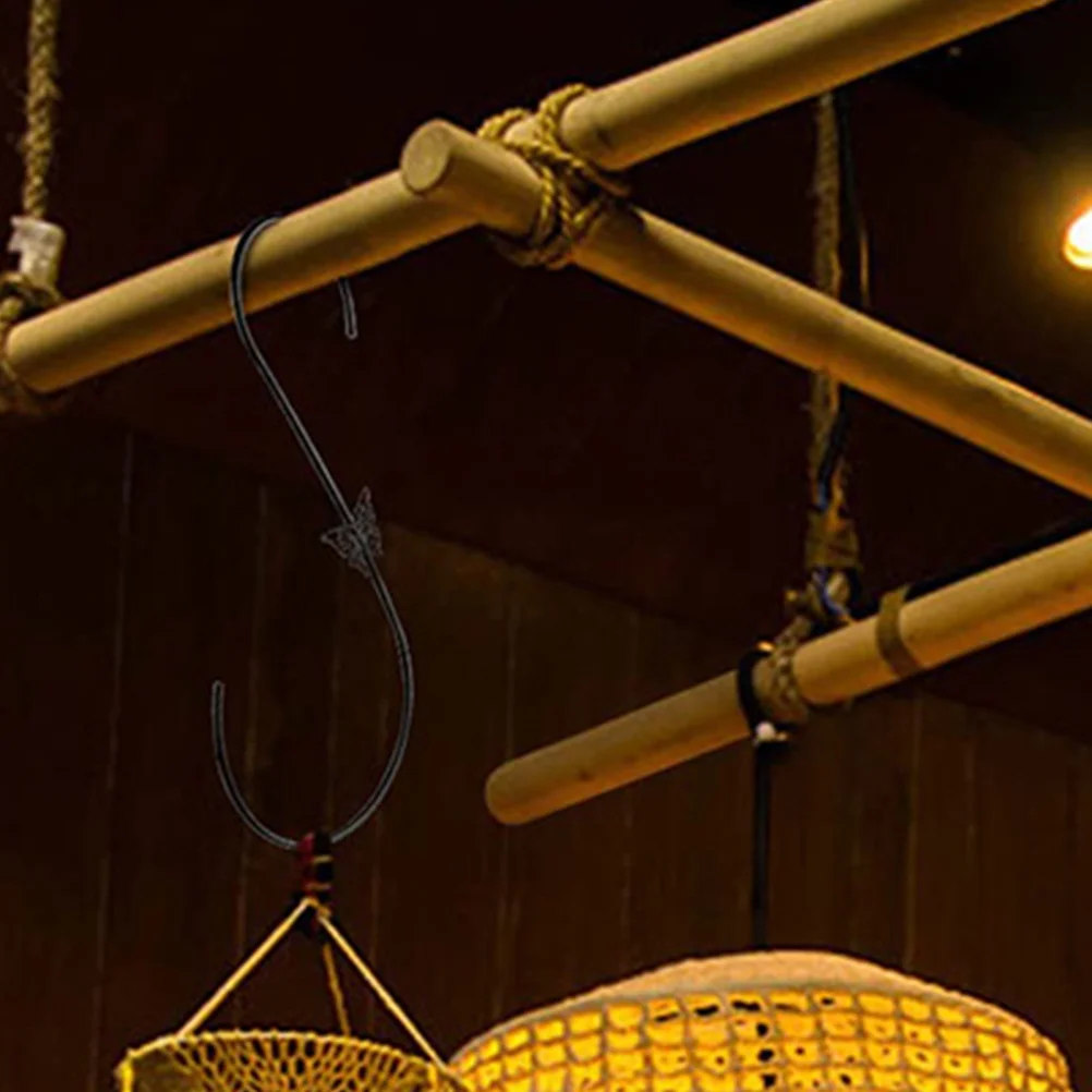 

4Pcs Heavy Duty S Hooks for Outside Bird Feeder Hangers with Garden Hooks Deck Railing Window Mount