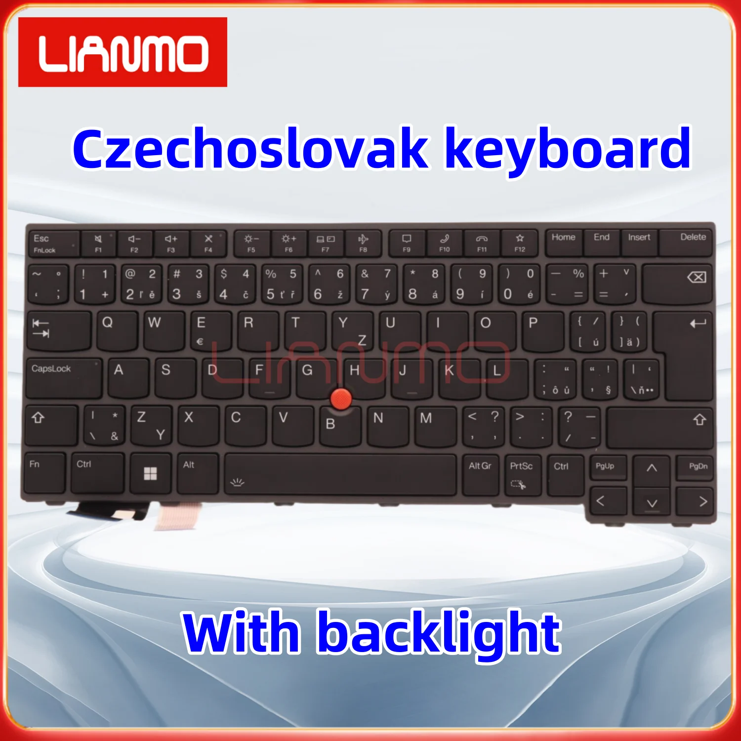 US/UK/CZSK/GR/KR/LA/EE/NO/AR/HE/RU/SI/TR/SP/FR/Klawiatura do Lenovo ThinkPad T14 Gen3 P14S L14 Gen3 Gen4 Klawiatura z podświetleniem — zdjęcie produktu 3
