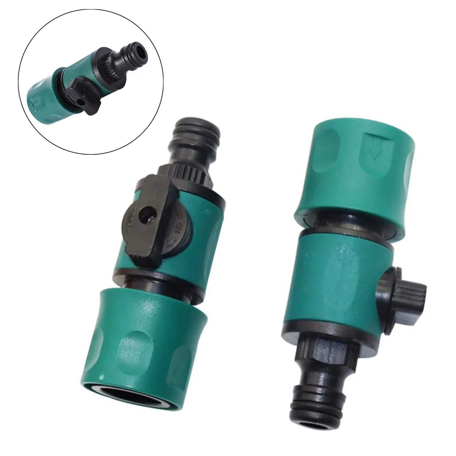 16Mm Garden Hose Pipe In-Line Faucet Tap Shut Off Valve Fitting Watering Agriculture Irrigation Quick Connector With Valve 1Pc