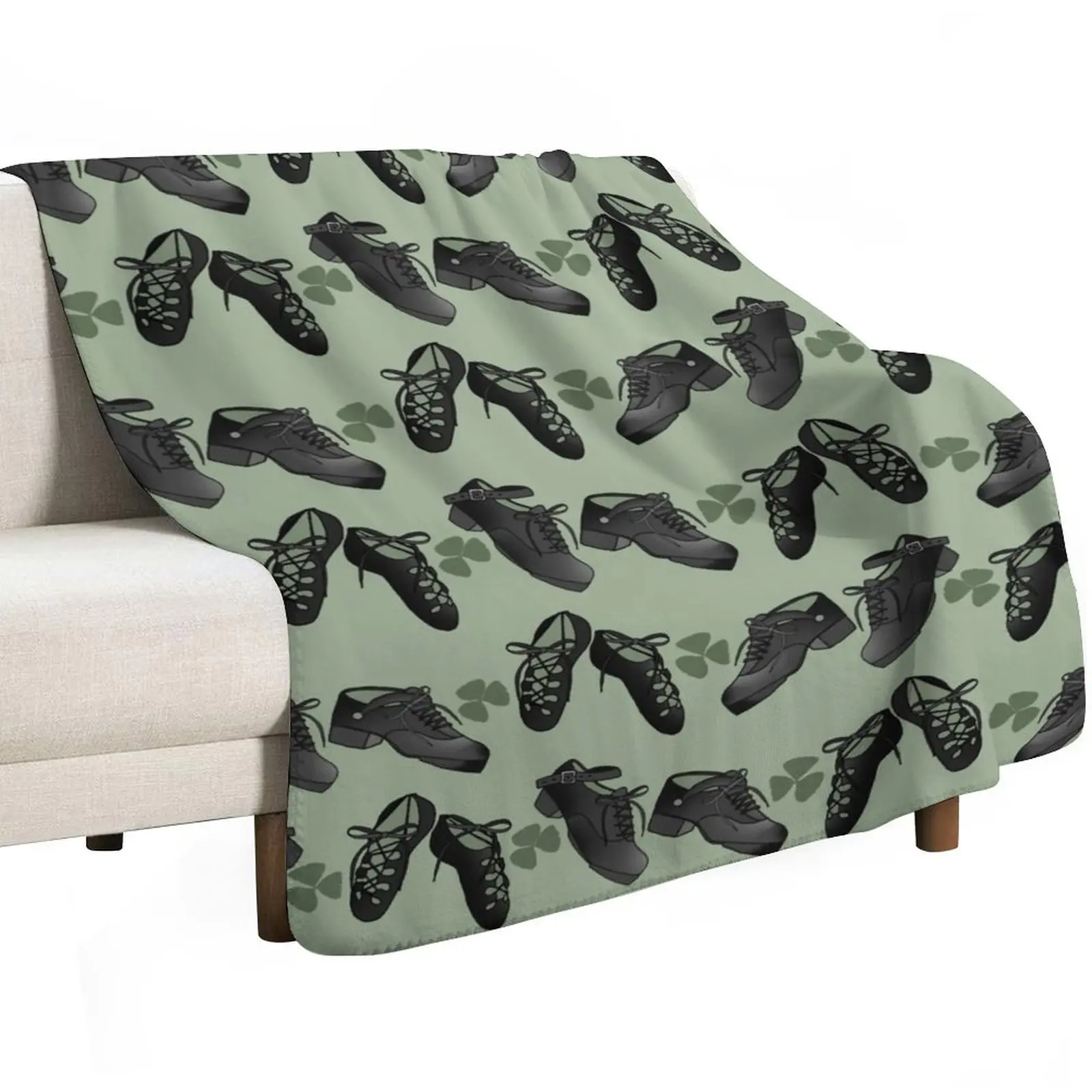 Irish Dancing Shoes Throw Blanket Stylish Decor Blanket Gift for Friends Roommate view 2