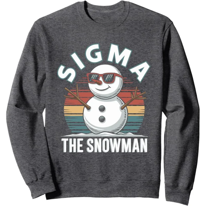 Sigma The Snowman Lustiges Retro-Weihnachts-Winter-Rizz-Meme-Sweatshirt