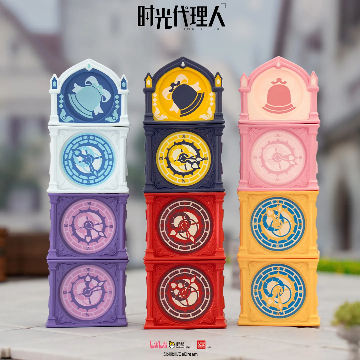 Link Click Animation Miniature Model Stacking Figures Fridge Magnet Anime Peripheral Blind Box Toy Collection