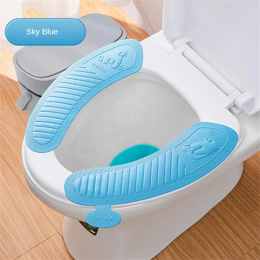 1/2/3PCS Toilet Cover Handheld Adhesive Type Toilet Mat Four Seasons Universal Portable Portable Design Waterproof Toilet Mat