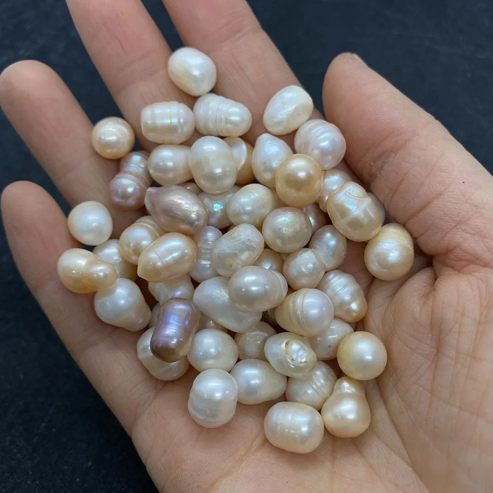 

Natural Freshwater Pearls Loose Beads White Non-porous Rice Shaped 5-15mm DIY Jewelry Making Necklace Bracelet Earrings