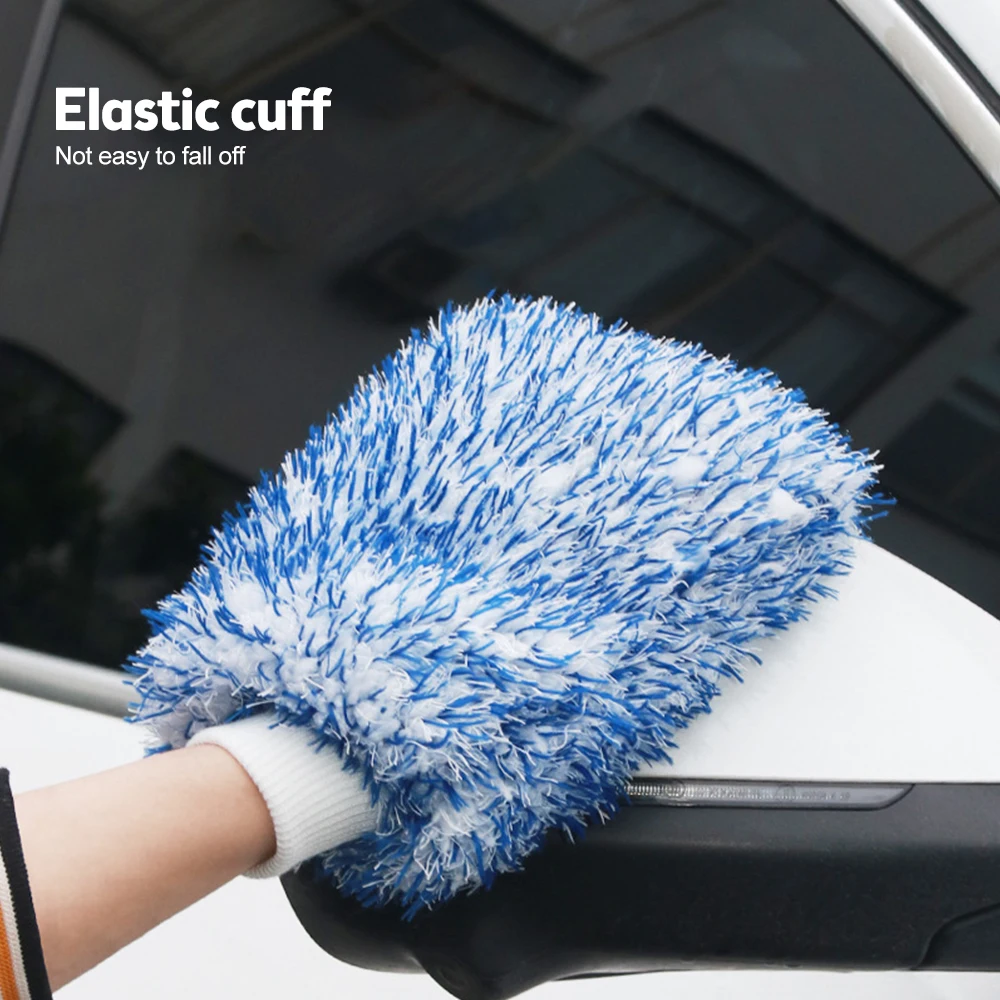 Soft Car Cleaning Glove Ultra Soft Mitt Microfiber Madness Wash Mitt Easy To Dry Auto Detailing Car Wash Mitt Car Cleaning