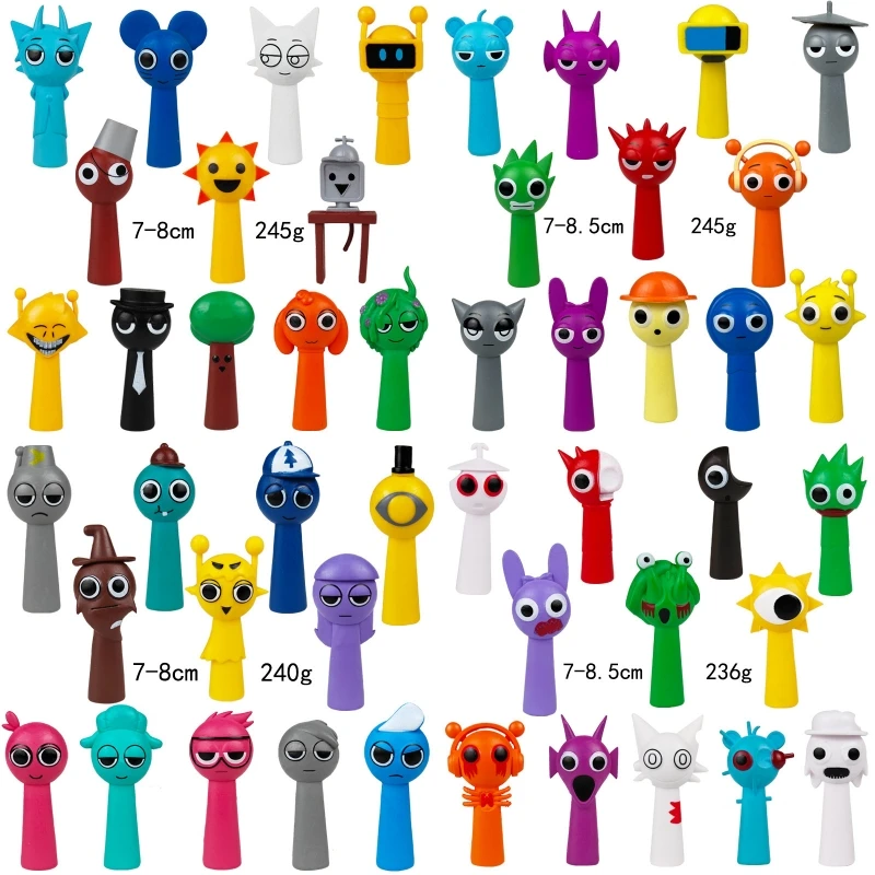 Hot 1/12pcs/set Sprunki Figures Mode Toys Sprunki Incredibox Action Figures Sprunki Game Cartoon Birthday Gifts Christmas Gift