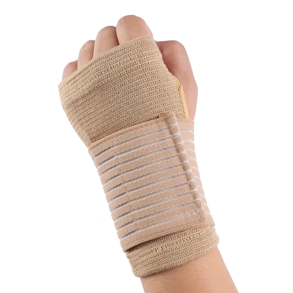 

1 Pair Powerlifting Elastic Elastic Wrist Bandage Compression Nylon Wrist Guard Stretch Sweat-absorbent Sprain Band Gym