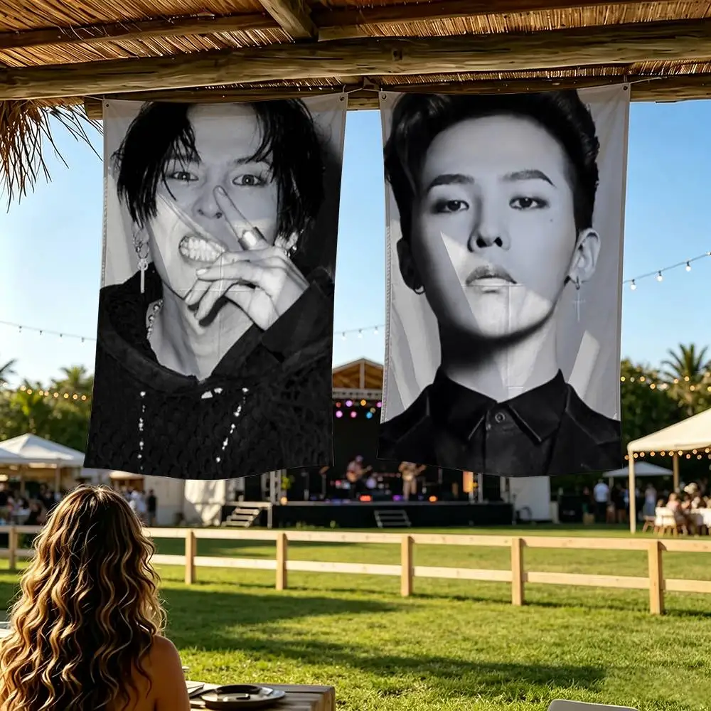 Singer G cool DRAGONES Flag Digital Printing Banner for Garage Wall Out Door Decoration