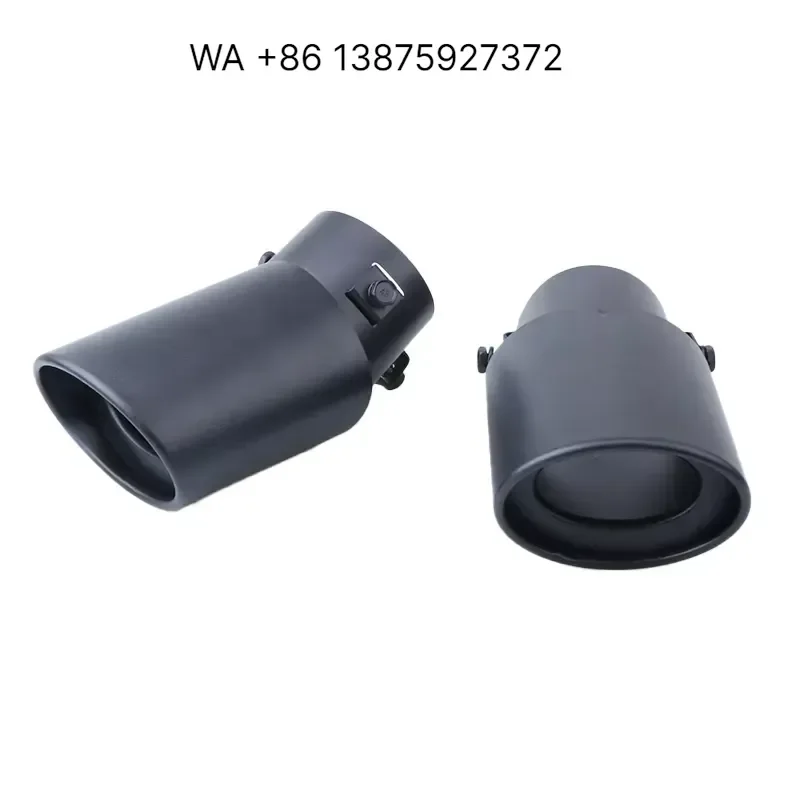 Wmwmnu for Car Titanium Exhaust Muffler Tip Stainless Steel Pipe Rear Tail Throat Vehicles Exhaust Muffler Tips Pipe