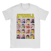 Invincible Variants Anime Men T Shirt Mark Grayson Superhero Novelty Tees Short Sleeve O Neck T-Shirts Cotton Gift merch
