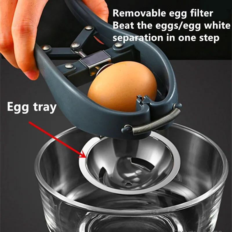 Manual Egg Tools Stainless Steel Egg Opener Scissors Eggshell Cracker Topper Eggs Opener Separator Kitchen Tools Accessories