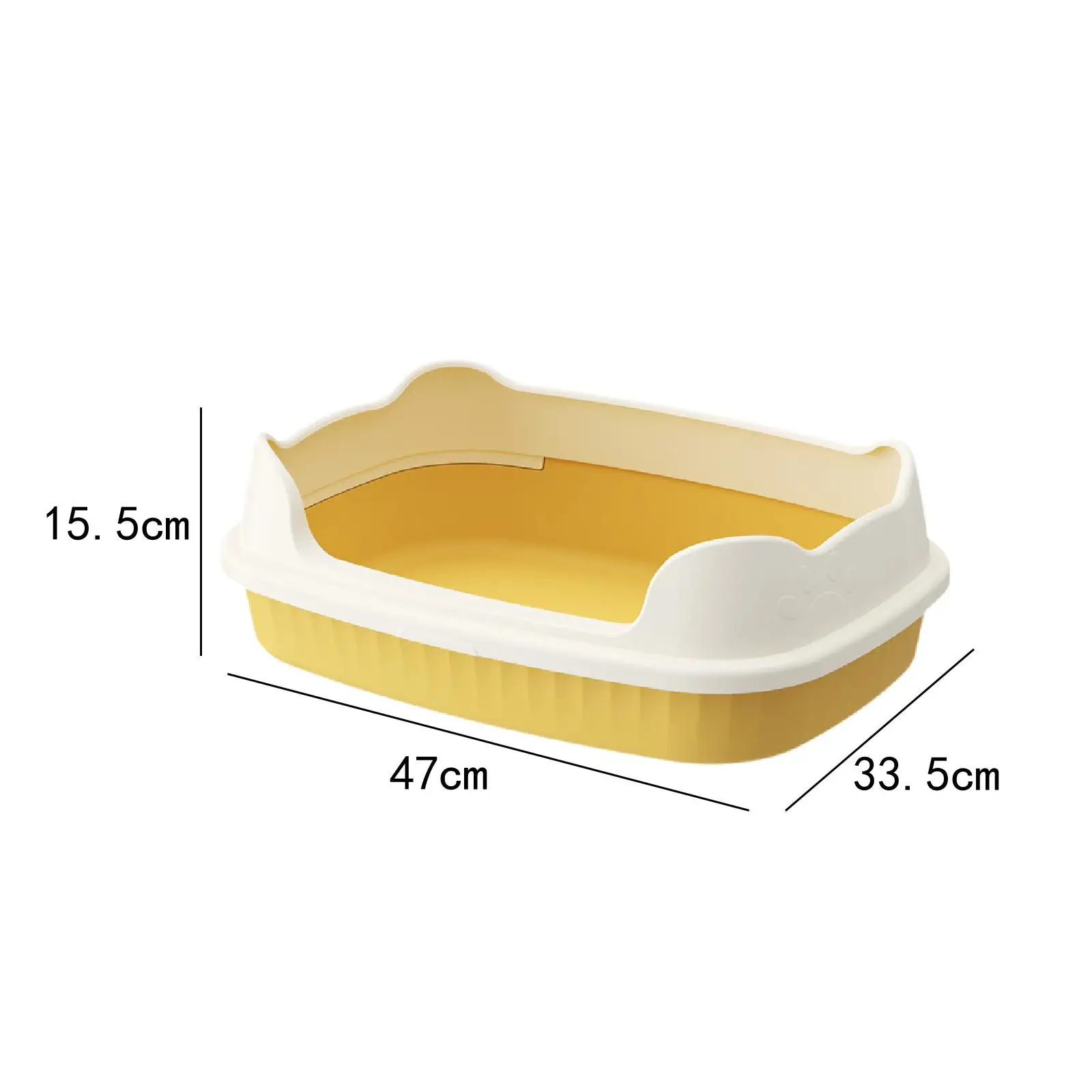 Cat Litter Box Easy to Clean Cat Bedpan Cat Sand Basin Cat Sandbox Anti