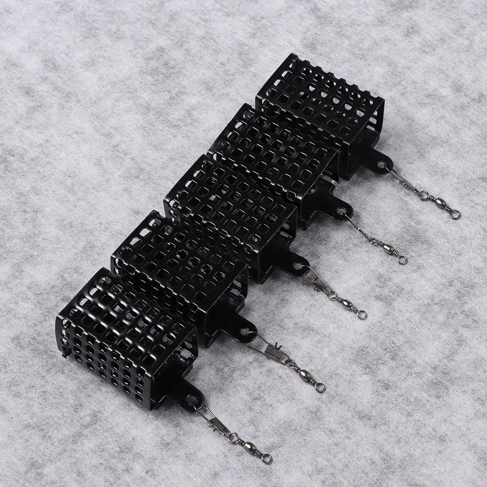 5Pcs Runde Platz Angeln Feeder Käfig Edelstahl Fishings Locken Käfig 20g-60g Tragbare Falle köder Korb Angelgerät – Detail 15
