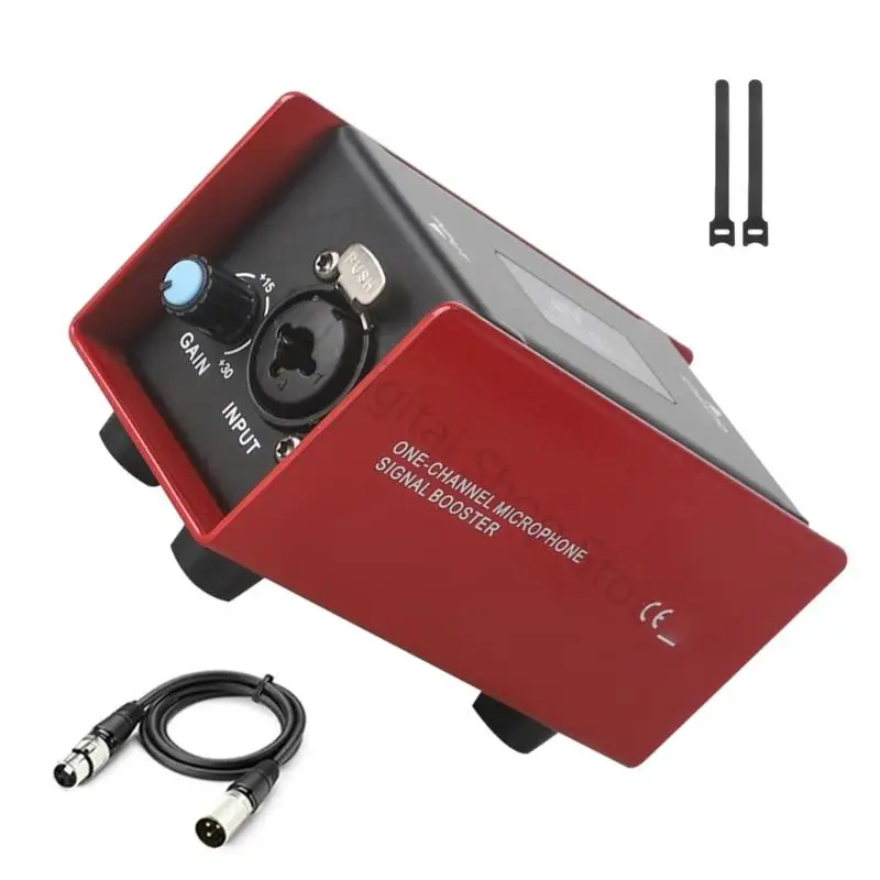 96BA Stage Voice Lifter mit Metallgehäuse, dynamischer Gesangsvorverstärkerbox und Frontpegelregler für Live-Hosting – Detail 9