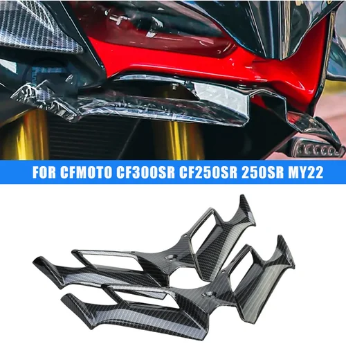 Imagen 1 del producto Carenado frontal de motocicleta, cubierta aerodinámica Winglet, ala de viento fija para CFMOTO CF300SR CF250SR 250SR MY22 ABS FUN 2023 250 300 SR