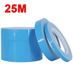 25M Double Side Thermal Conductive Tape 5-25mm WidthBlue Heat Transfer Tape Adhesive Cooling Heatsink for Computer CPU GPU