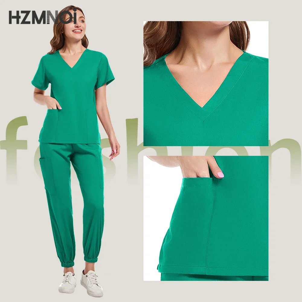 Hospital Surgical Clothes Medical Uniform Women Scrub Set Doctor Nurse Accessories Dental Clinic Scrub Set Beauty Salon Workwear