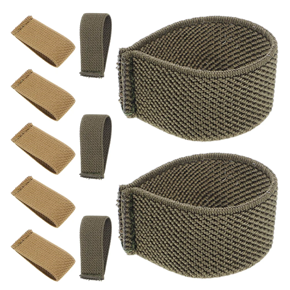 10 Pcs Belt Anchor Keepers for Duty Loops Elastic Thin Section Outdoor Hoops Canvas Connectors Retainers Man Belts Men