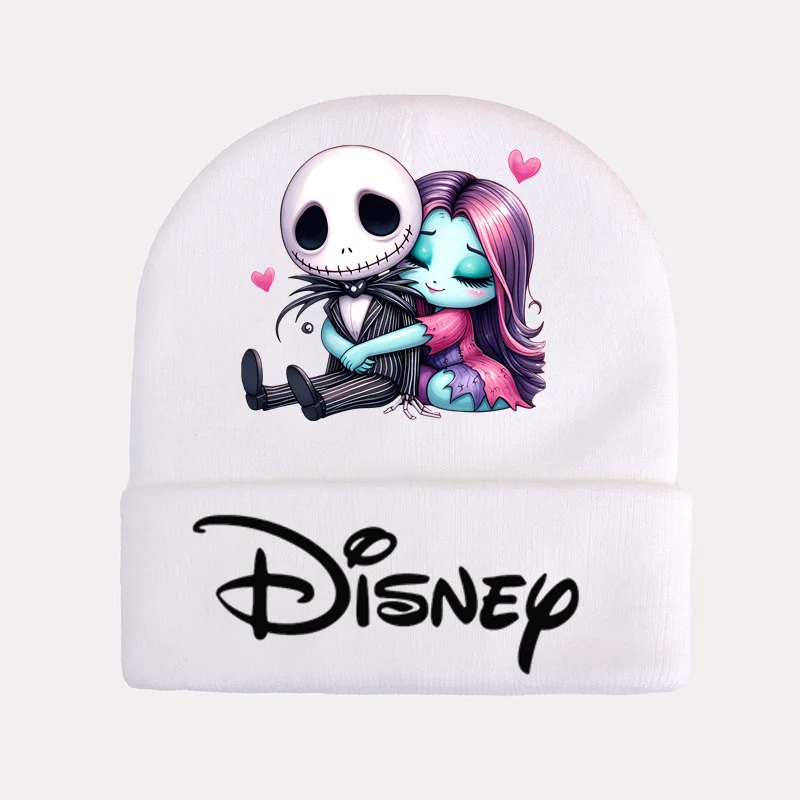 Disney\'s The Nightmare Before Christmas Jack Sally Winter Hats for Children\'s New Beanies Knitted Autumn Beanie Hats Casual Cap