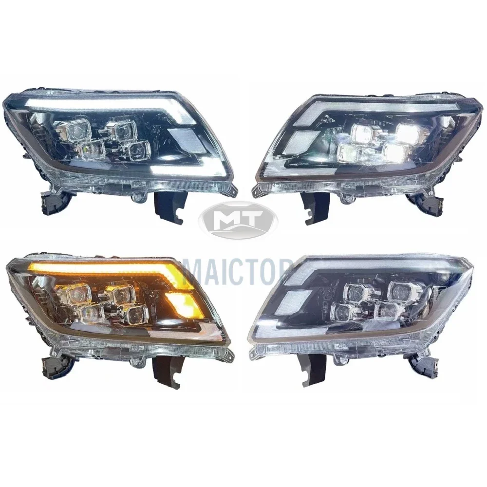 2021 Car Modified Front Head Light Led Headlight 2016-2019 New Type 4 Lens Headlamp For NAVARA NP300 12V Nissan 6 Months