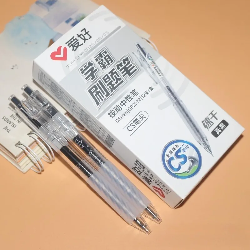 

12 шт. гелевая ручка 0,5 мм с тонкими точками и гладкими чернилами с удобной ручкой для точного письма в школьных заметок и офисных документов