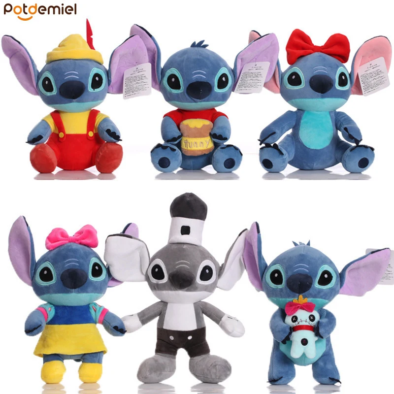 

25cm Stitch Plush Doll Cartoon Anime Lilo & Stitch Cute Stuffed Plush Toys Movie Peripherals Ornaments Children's Birthday Gifts