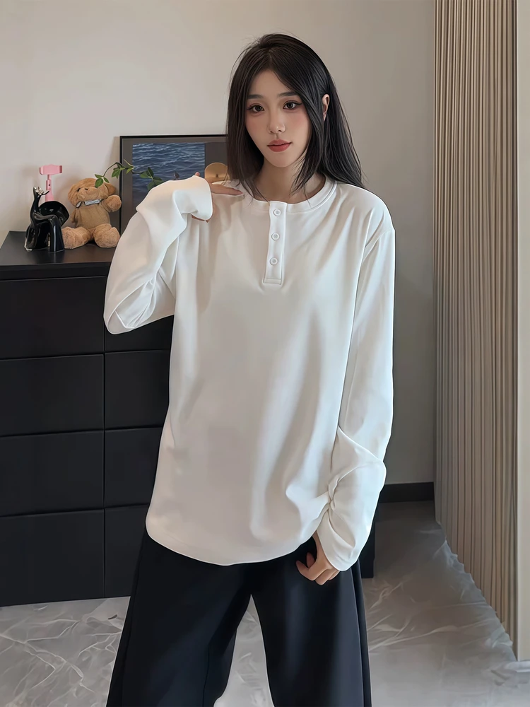 

Белая длинная толстовка с воротником-стойкой, мужская, премиум-качество, в американском стиле, из вельвета, молодежная, трендовая, свободного кроя