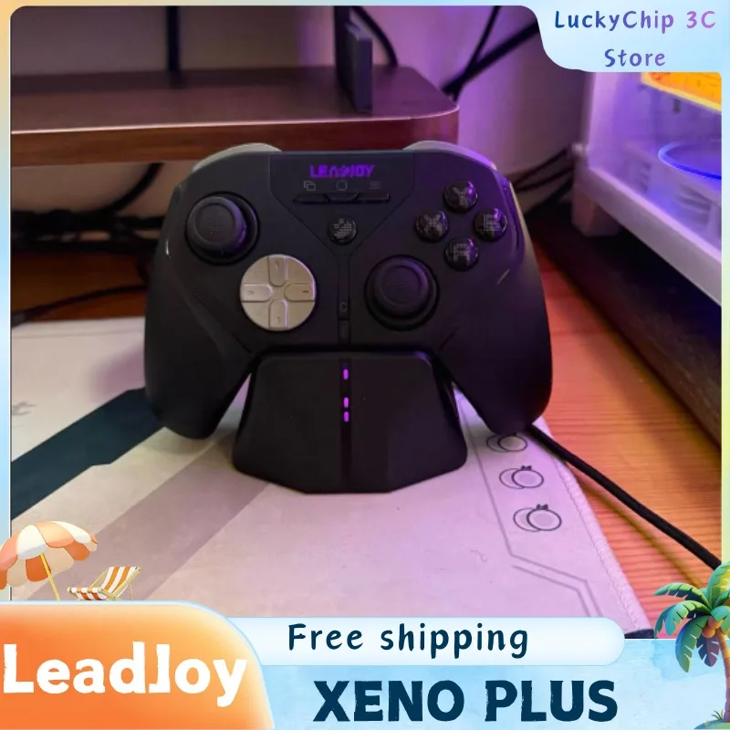 LeadJoy XENO Plus Game Controller Motion Control Gyroscope Aiming FPS TMR Joystick PC Switcher Steam Deck IOS Android Apex