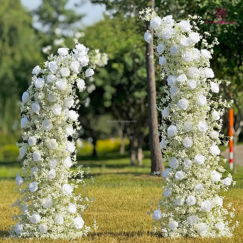 

3D Silk Artificial Flower Arch Elegant Wedding Decoration Supplies