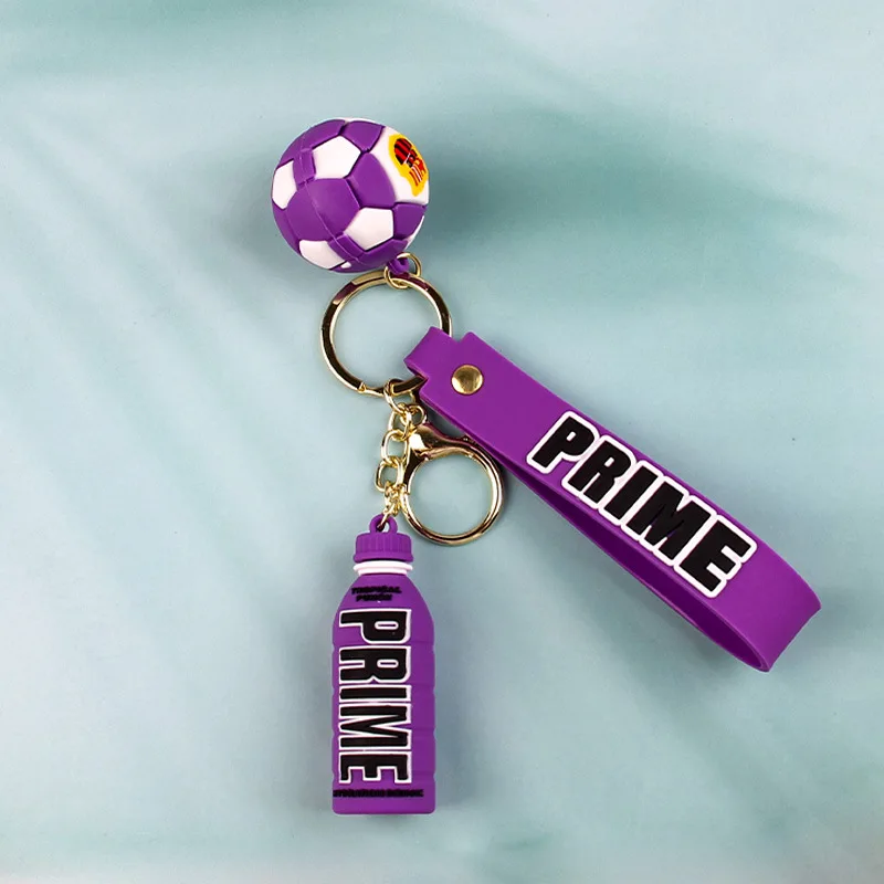 New Prime Drink 3D PVC Keychain Fashion Bottle Key Chain For Men Women Ornament Car Bag Pendant Keyring Accessories Gift