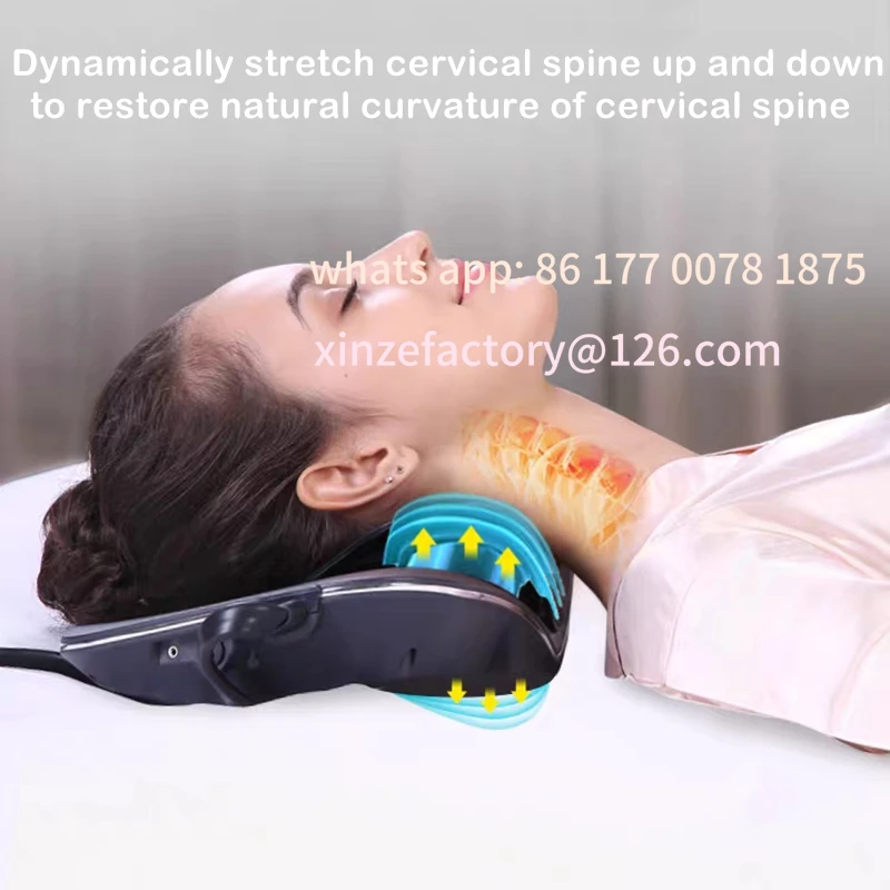 Customizable Home Neck Traction Device Low-Frequency Pulse Massager Improves Cervical Curvature Relaxes Muscles And Relieves