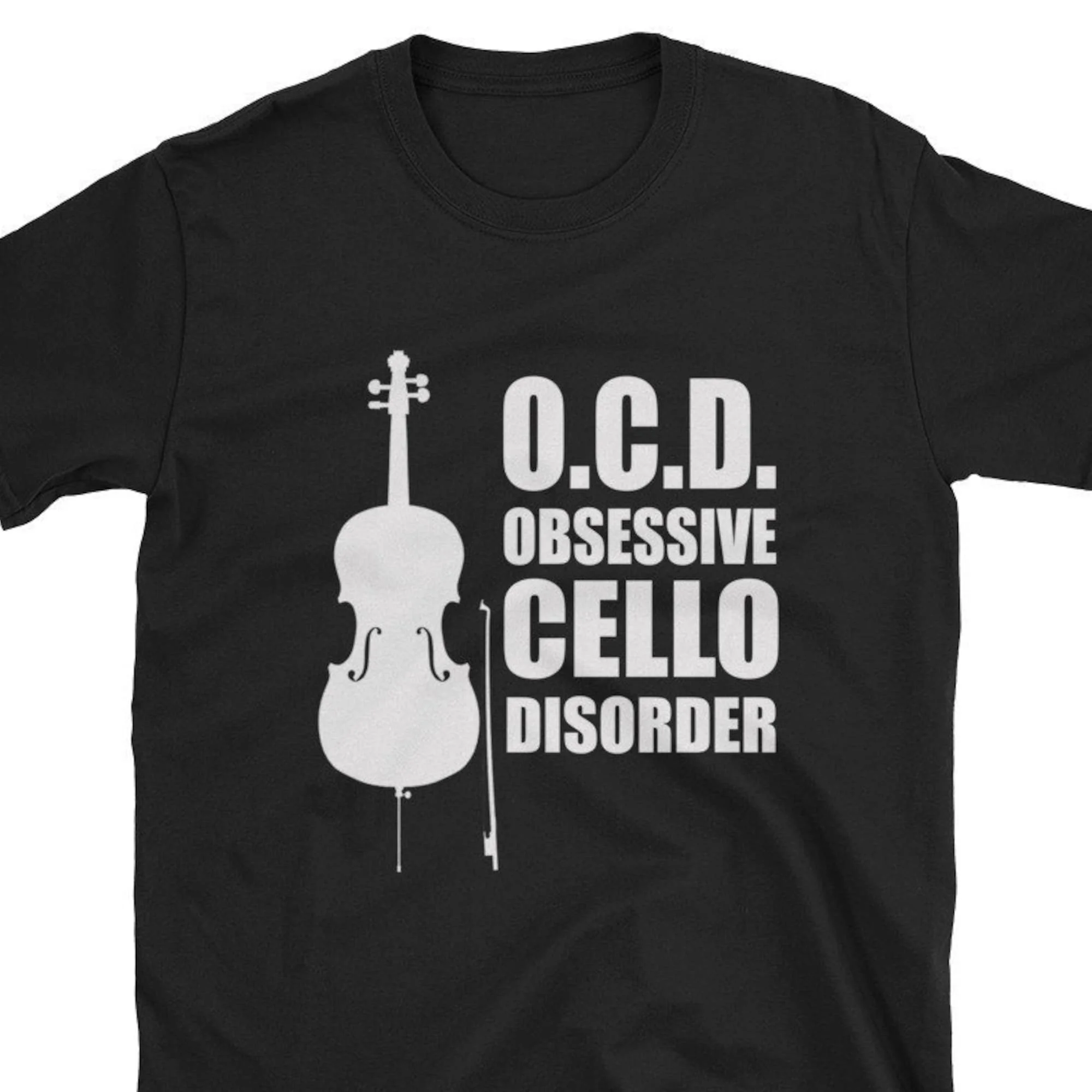 Obsessive Cello Disorder T Shirt Cellist Player Musician