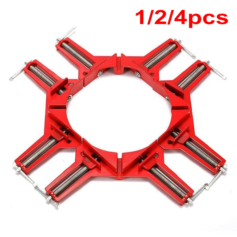 1/2/ 4pcs Right Angle Clip, 90° Fixing Clip, Woodworking Clamp, Fish Tank Clip, Reinforced Glass Frame Picture Frame