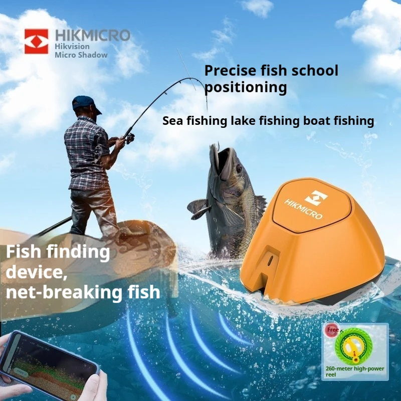 Hikmicro localizador de peixes sem fio, telefone móvel, hd visual, fio, sonar, ferramenta de pesca, campo, equipamento de pesca